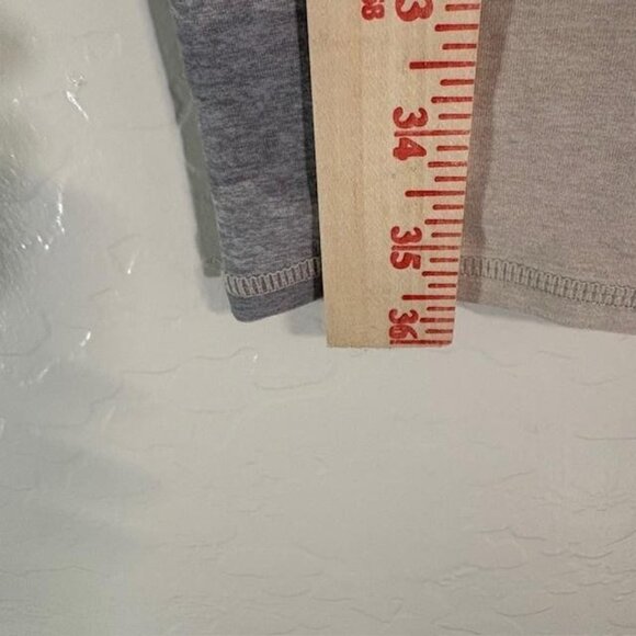 Vuori Pants Womens Large Beige Gray High Rise Leggings Colorblock Side VW462 - Picture 8 of 9